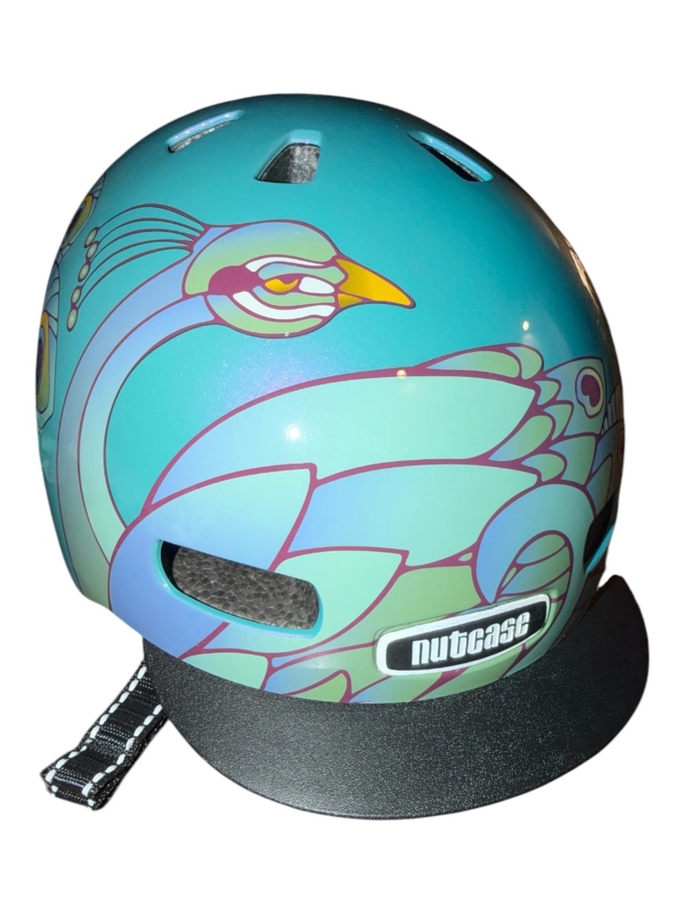 Nutcase Helmet Peacock Ruffled Feathers S